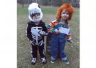 The winners of the costume contest were: 2nd place Darin Engstrom as Chucky, 3rd place Jayce Laferriere as T-Rex. 