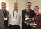Pictured from left: Tim Weippert - Thrifty White Pharmacy Operations, Evan Fonder, Scott Rewerts - Director Affiliated Pharmacy Program, Ruth Fonder.