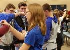RLCC’s sophomore students taking part in an activity at the Team-Up Leadership Conference Monday, January 8 in Thief River Falls.