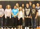 Clearbrook-Gonvick Schools January's Bear Pride pictured Left to Right: Gryphon Riley, Tavia Johnson, Malaina Hartwig, GiAnne Cadreau, Tatum Melby, Bobby Jo Head, Cameron Bergman, Gage Julin, Dayron Phillips and Sam Johnson.