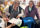 THANK YOU to ALL our loyal Meals on Wheels volunteers who deliver in all kinds of weather. - Shown are Bonnie Engen and Laura Lindgren.