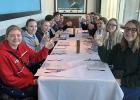 The French Class ate at the Café du Mondel, a restaurant located near the St. Laurence River. We were fortunate to have a river view from the restaurant where we had a wonderful three course meal that began with soup.