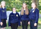  Members from the Clearbrook-Gonvick FFA chapter included Savanna Rankin second from left and  Kayla Ehlers along with two Minnesota State FFA Officers.

