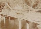 The Greenwood Bridge was built in 1905 and this pictures was taken in the early 1900’s The king post truss is used for simple roof trusses and short-span bridges.