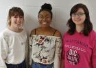 Sydney Melby, Adrianne Jones, and Jayden Iverson from the RLCC speech team placed at the Fosston Speech Meet on Saturday, March 17. Missing from photo is Mariah Peterson.
