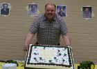 Arlen Brekke was recognized at his retirement party for his many years as a custodian at RLCC High School. 
