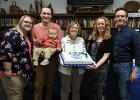 Ms. Shelley Steva celebrated her retirement from RLCC High School with her family. (Left) Sara, Lee, Quinton, Ms. Shelley Steva, Erin, and Andy. 