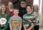 December High School Students of the Month Pictured in Back: Kari Shamp, Riley Tharaldson, Danaé Stenzel Pictured in Front: Amara Churness, Alex Churness, John DeVries.