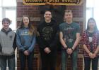 February High School  Students of the Month Pictured left to right: Trever Solberg, Annaliese Ballard, Ethan Erickson, Brian Walser, Sydney Vakoch. Not pictured Jenna Smith.