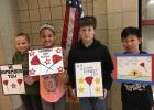 Clearbrook-Gonvick Elementary students from left to right: Abby Engen - 1st place, McKenna Hartwig - 2nd place, Keenan Smith - 3rd place and Luke Johnson - Honorable Mention.
