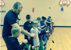 Mr. Christianson, instructing the 4th graders.
