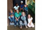 Clearwater County General Encampment members at the Minnesota State Fair.: Back Row: Obadiah Hammer Jaquincy Hammer Treyton Broden; Front Row: Daniel Rankin, Savanna Rankin, Kayla Johnshoy, Elinor Davies