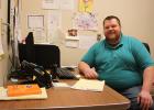 Andy Anderson the Behavior Interventionist at the Clearbrook-Gonvick School working on the ALICE program.
