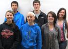 The RLCC Mustang Stampede Newspaper students this year were (back) Austin May, Austin Waliser, Ashley Longtin, (front) Megan Berberich, Asia Davis, and Taylor Bushelle.
