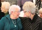 Alice Gunderson and Eileen Lien have a little chat after Alice was named the 2017 Clearwater County First Lady. Eileen had the honor last year.