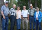 Modern Woodmen members and sponsors of fundraiser -Harlan Strandlien, Duane and Betty Johnson, John Hellquist,  Harvey and Marlene Sorenson.