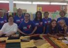 Back row: Cassandra Leseman, Grace Dessellier, LeAnn Smith, Loretta Syrtveit, and   Julie Derosier. Front row: Janet Shaw, Sydney Ralph, Jamie Flatgard, and Jennifer Johnson.