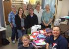 Back row Loretta Syrtveit, Oklee; Shirley Dessellier, Oklee; Sue Beaudoin, Brooks; Grace Dessellier, Oklee; Sylvia Cole from Middle River. Middle row: Jess Knutson, Margaret Delude, Oklee. Front row: Kassidy Torgerson, Oklee and Cassandra Leseman, Duluth