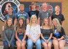 Red Lake County Central King and Queen candidates: (back) Noah Bakken, Seth Paradis, Gunner Anderson, Ethan Vettleson, and Matt Vettleson, (front) Jayden Fore, Sydney Melby, Linsey Thompson, Katie Olson, and Hannah Kolstoe.  
