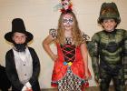 Carver Kroulik, Isabelle Torgerson and Dalton Walker winners of the costume judging at the Gonvick Lions Halloween Party in the 9 to 12 age group.