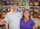 Owners of D&R Grocery, Rick and Debbie Sherman.