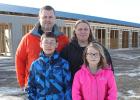 Owners of the new rental storage unit in Gonvick are Lee and Jen Forsberg. They are pictured with two of their four children Matthew and Elizabeth.