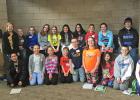 These students from RLCC attended the Young Author’s Conference: (Front) David May, Sydney Fougner, Kya Morinville, Ethan Majeres, Nick Whalen, Ciara Mitzner, Payton Lancto, Aaron Benoit, and Maddie Nelson. (Back) Thomas Benson, Bailey Sherman, Natalie Vettleson, Payton Rystad, Aurora Mitzner, Aurimy Olson, Maddie Inda-Valdez, Shyla Styles, Isabelle Morinville, Bryn Vettleson, and Noah Hanson.