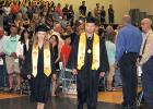 The first two graduates Kaylee Anderson and Brody Arlaud walking up for the 2018 Commencement Ceremony at the Clearbrook-Gonvick High School.