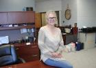 Tracy Juve with Juve Real Estate is getting settled in her new office in Clearbrook. 