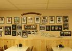 In the fall of 2015, the display started by Mae Mero at the Oklee Post Office was moved to the Oklee Cafe (the left side where they started) and it has grown to encompass the wall to the right and continues to be added to monthly as new photos are brought in.