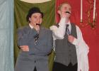 Savanna Rankin playing Rich N. Virile, who was very dashing in his goatee and bowler hat next to Brody Johnson as Mr. Drudge the butler of the mansion. 