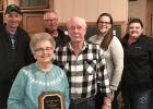 Winsor Township Board members with Louise Sundquist on her retirement are Jason Horn, Troy Horn, LeRoy Sundquist, Stephanie McKnight and  Jessica Horn. 
- Submitted photo