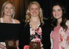 Clearbrook-Gonvick girl’s basketball players were honored for their achievements in the 2018-2019 season at the Winter Sports Banquet. Danaé Stenzel was named 2nd Team Northwood’s All-Conference player. Jackie Lynn Taflin was the 1st Team Northwood’s All-Conference player. Rachel Lavin received the Senior Captain Award and a Northwood’s All-Conference Honorable Mention.
