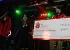 Catherine Johnson, director of Inter County Community Council was presented a check for $4500 from Canadian Pacific Railroad's Holiday Train on December 12th.