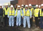 Those who went on the Clearbrook Pipeline tour are Front Row Left to Right:  George Postier, Neal Illies, Steve Green. Back Row Left to Right   John Pechin( Enbridge), Patrick Hughley (Enbridge) John Nelson, Dan Stenseng, Daryl (not sure last name , works with Steve Green in St. Paul. Bob Lisi (Enbridge), Dale Bergquist (Enbridge), taking the picture was Jen Maleitzke (Enbridge). More pictures on page 6.