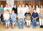 Those who attended the Rosemaling class that Shirley Evenstad gave at the Good Shepherd Church in Clearbrook were Front row: Barb Brooks, Wanda Haack, Raymond Sundquist, Shirley Evenstad, Clara Albrecht, Pam Janssen. Back row: Sherry Yeager, Marge Trembath, Jacky Engebretson, Lynn Sundrud, Connie Nelson, Shirley Falardeau, Judy Merschman, Lorraine Baugh, Jane Bellefy, Ardella Lindberg, and Dee Strandlien. 