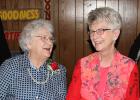 2016 First Lady of Clearwater County on the right being congratulated by 2015 Lady of the Year Ardis Thompson
