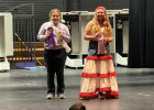   Upcycled Grades 6-8 Fashion Review Royalty:  Grand Champion Olivia Waldvoge, Reserve Champion Jordi Cloose