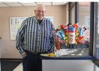 Stanley Sundquist received his old mail box back at  his retirement party that was put on at the Gonvick Post office. Cortney Severson had decorated the box with goodies inside and out for the special occasion.