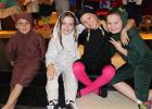 Forest Creatures: Caleb Engebretson, the squirrel; Erika Rude the bunny; Emma Fawver the butterfly and Joely Hinrichs-Olson the frog.