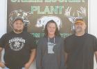 Blake DeHate, and new owners of Oklee Locker Plant, Jesi and Kyle Dudycha.