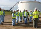 Commissioners from Red Lake, Polk and Hubbard Counties and other interested persons were given a guided tour of the Enbridge pump station at Clearbrook. They were able to see how Enbridge pipeline system serves as a vital link to stable and reliable North American crude oil supplies for Minnesota and the surrounding region.
