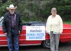 Donn and Ruth Reichert were named Grand Marshals of the Hard Times Bash parade in Leonard last Saturday.