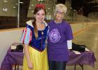 Hailey Rhen on the left was the Clearwater County Relay for Life organizer. She is with Ruth LaFontaine, a two-time cancer survivor was selected as the Grand Marshall.