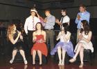 Last years Clearbrook-Gonvick Homecoming Queen Lydia Lindenfelser, crowned this years King Tristen Bakke. Standing are Mike Gray, Spencer Reed and Trevor Rogstad. Seated left to right are the queen candidates: Alison Johnson, Darby Riley, Jeanette Ballard and Liz Bodensteiner.
