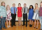 Clearbrook-Gonvick candidates for Homecoming King and Queen are shown from left to right: Ty Nelson, Cami Johnson, Hunter Voxland, Madelynne Faldet, Brody Arlaud, Keisha Jones, Brynn Hetland and Ben Solberg.