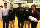 Clearbrook-Gonvick Seniors Liz Bodensteiner and Alison Johnson with their parents Randy Bodensteiner and Dan and Priscilla Johnson. Parents night was held on Monday, October 17.