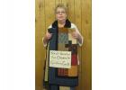 Joy Parker of Clearbrook was the lucky winner of the quilt donated by the Quilters Guild. Her ticket was drawn at the December 21 Christmas party. Money from the tickets will be used by the Clearbrook-Leonard Center Nutrition Board to purchase items needed for their operation.