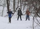 Justin Solie, Nick Solie, and Jacob Solie Cross Country skiing.