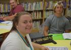Luke Burgess of Clearbrook, with other University of Minnesota, Crookston students in an event called “Meet Crookston through Service.” They spent the morning volunteering at Washington Elementary School.